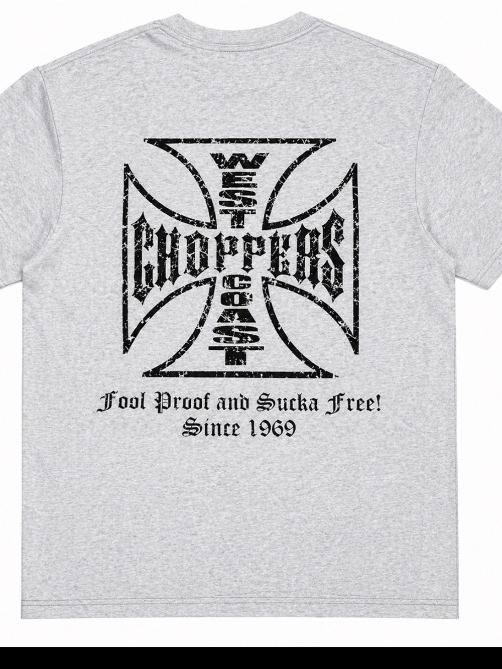 West Coast Choppers Grey Short Sleeve Graphic Tee vintage new size M rare find